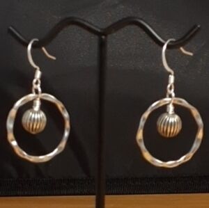Stylish Silver Pierced Earrings S144